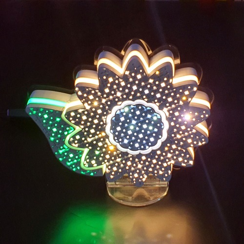LED 3D문자 아트네온 무드등-001 꽃 주문제작